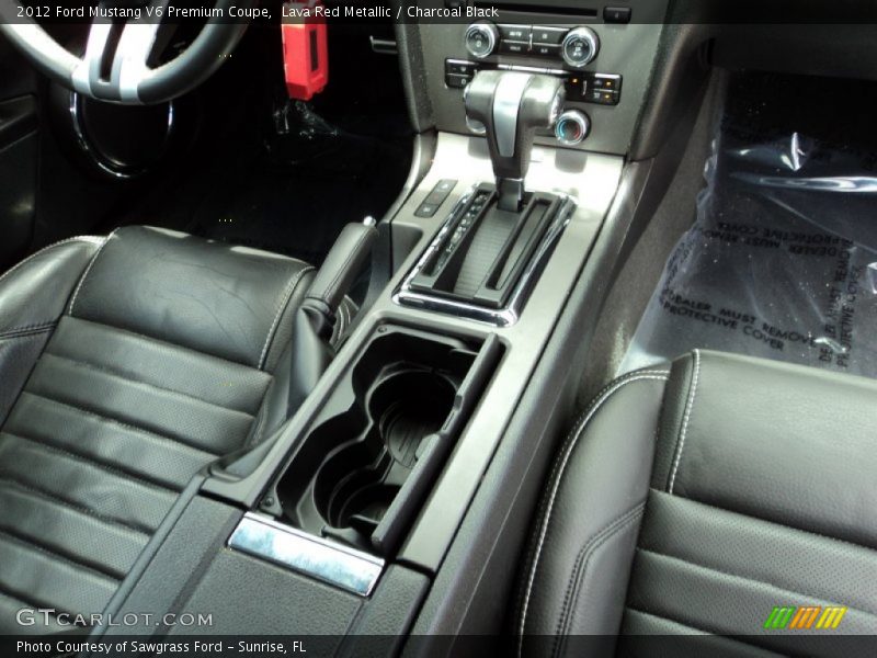 Lava Red Metallic / Charcoal Black 2012 Ford Mustang V6 Premium Coupe