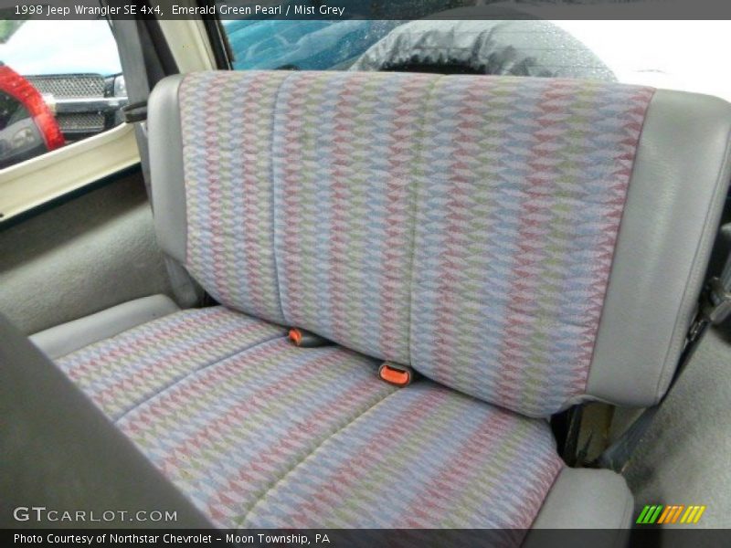 Emerald Green Pearl / Mist Grey 1998 Jeep Wrangler SE 4x4