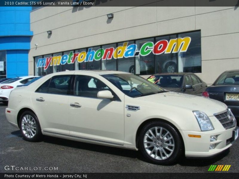 Vanilla Latte / Ebony 2010 Cadillac STS V6 Luxury