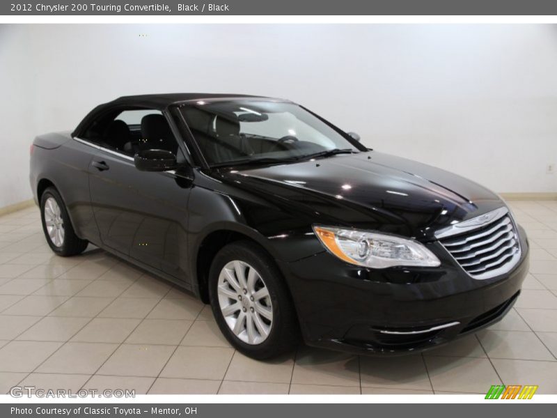 Black / Black 2012 Chrysler 200 Touring Convertible