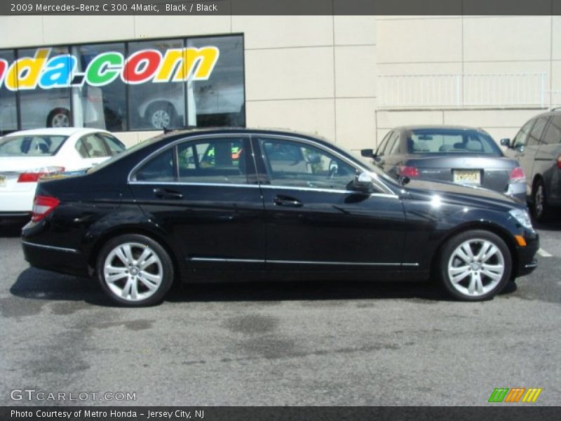 Black / Black 2009 Mercedes-Benz C 300 4Matic