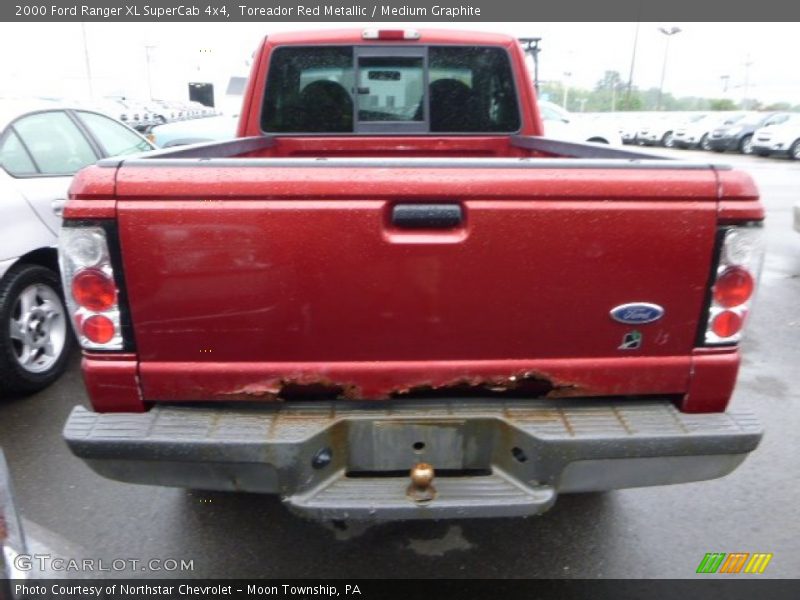 Toreador Red Metallic / Medium Graphite 2000 Ford Ranger XL SuperCab 4x4