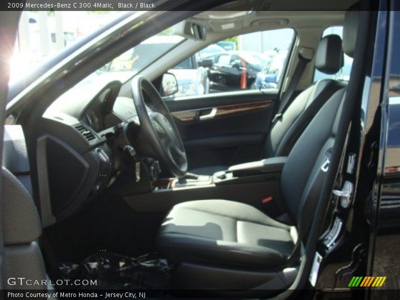 Black / Black 2009 Mercedes-Benz C 300 4Matic