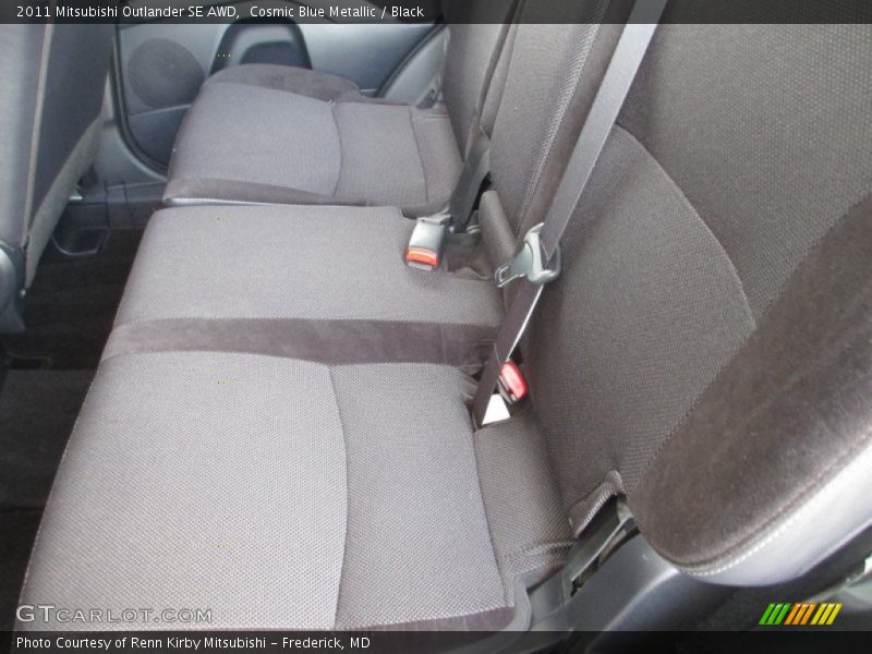 Cosmic Blue Metallic / Black 2011 Mitsubishi Outlander SE AWD