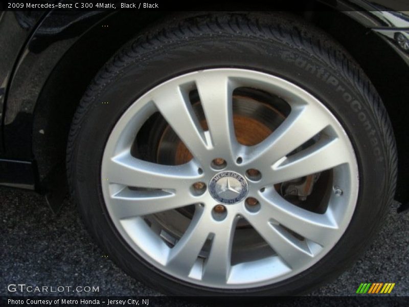 Black / Black 2009 Mercedes-Benz C 300 4Matic