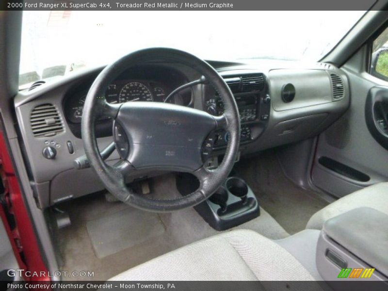 Toreador Red Metallic / Medium Graphite 2000 Ford Ranger XL SuperCab 4x4