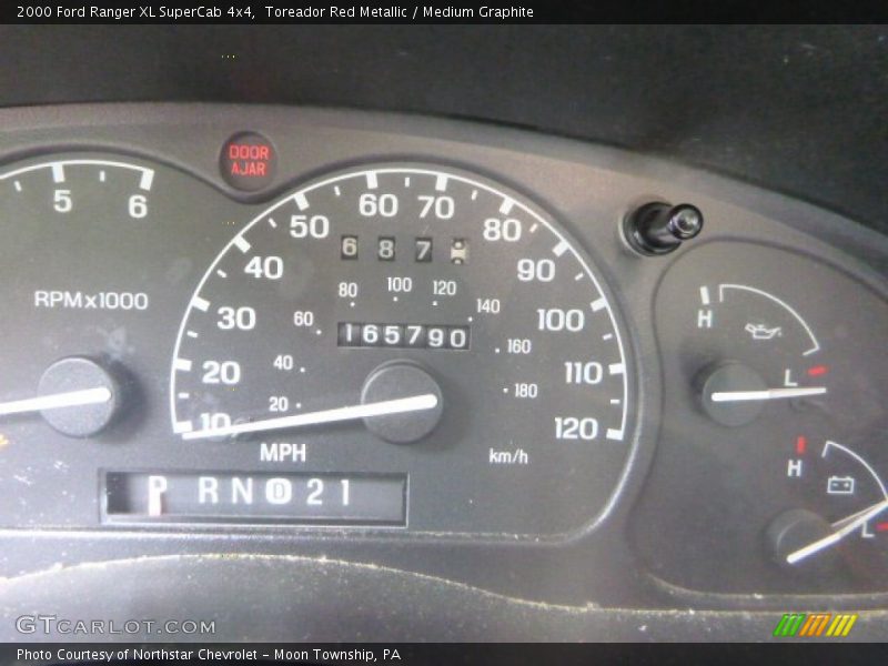 Toreador Red Metallic / Medium Graphite 2000 Ford Ranger XL SuperCab 4x4