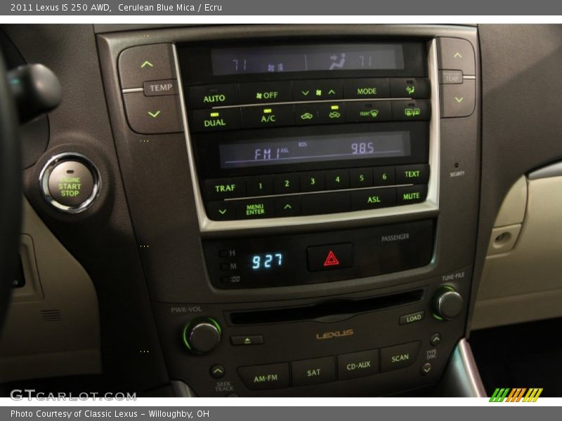 Cerulean Blue Mica / Ecru 2011 Lexus IS 250 AWD