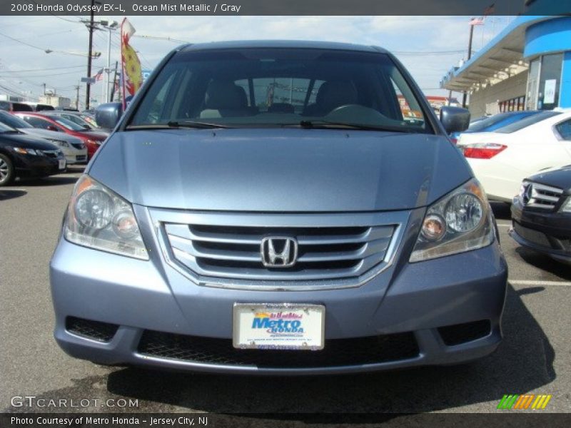 Ocean Mist Metallic / Gray 2008 Honda Odyssey EX-L