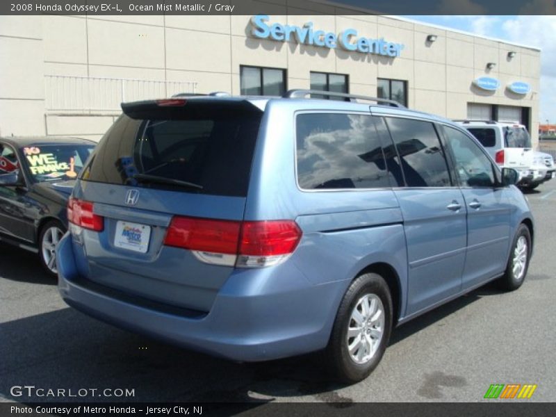 Ocean Mist Metallic / Gray 2008 Honda Odyssey EX-L