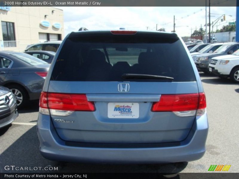 Ocean Mist Metallic / Gray 2008 Honda Odyssey EX-L
