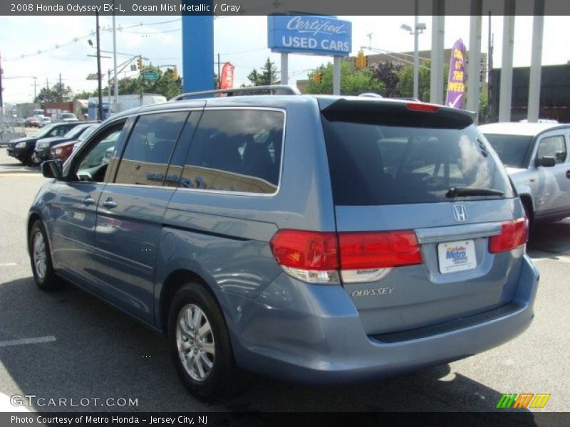 Ocean Mist Metallic / Gray 2008 Honda Odyssey EX-L