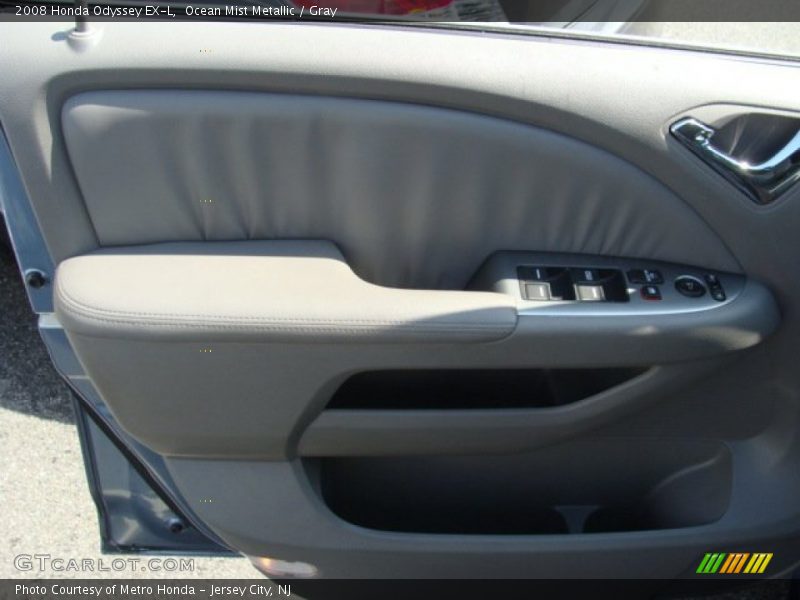Ocean Mist Metallic / Gray 2008 Honda Odyssey EX-L