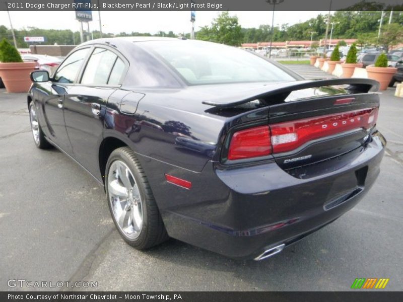 Blackberry Pearl / Black/Light Frost Beige 2011 Dodge Charger R/T Plus
