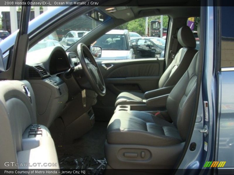 Ocean Mist Metallic / Gray 2008 Honda Odyssey EX-L