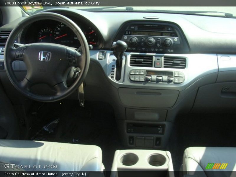 Ocean Mist Metallic / Gray 2008 Honda Odyssey EX-L