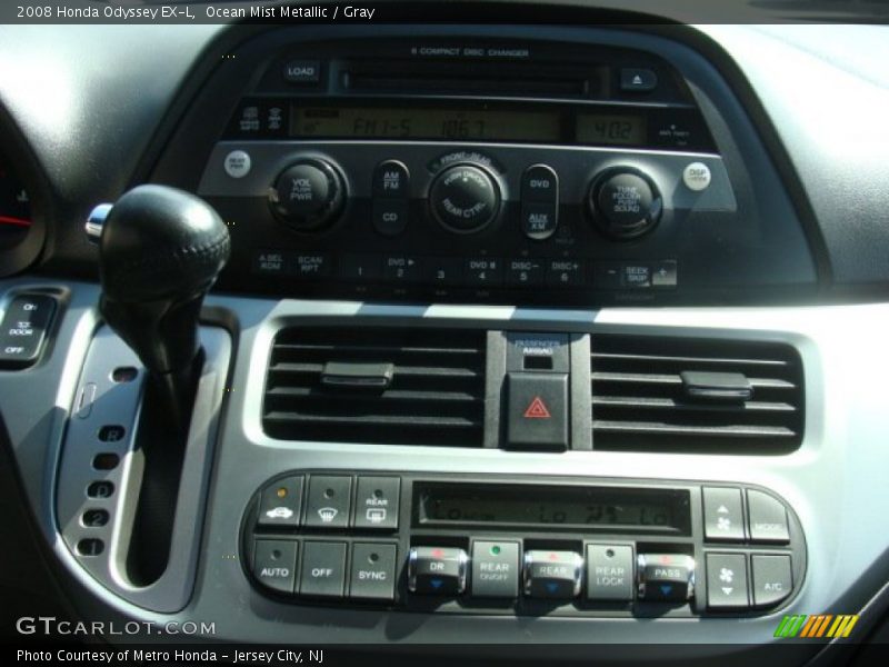 Ocean Mist Metallic / Gray 2008 Honda Odyssey EX-L