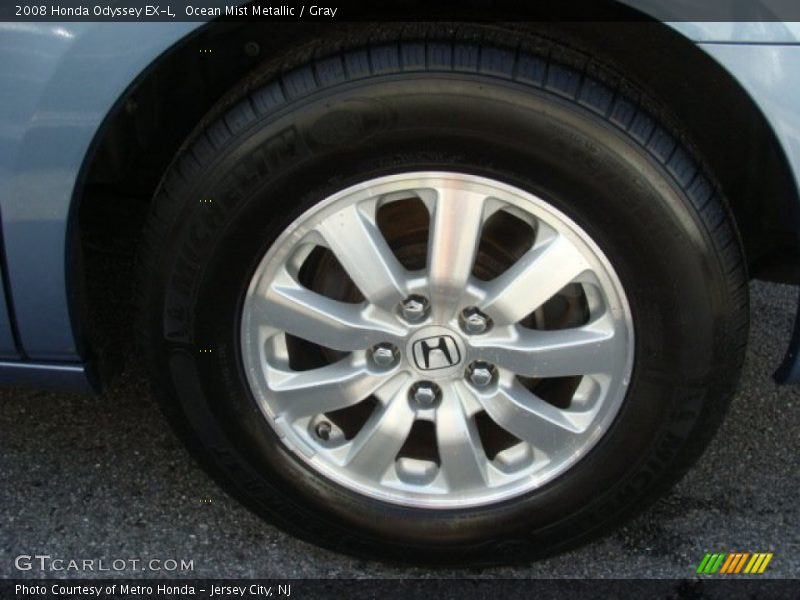 Ocean Mist Metallic / Gray 2008 Honda Odyssey EX-L