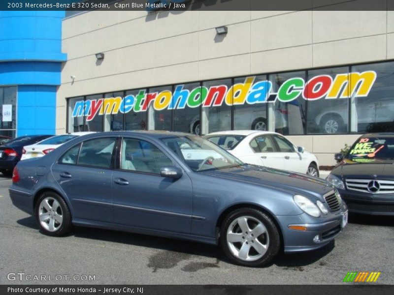 Capri Blue Metallic / Java 2003 Mercedes-Benz E 320 Sedan