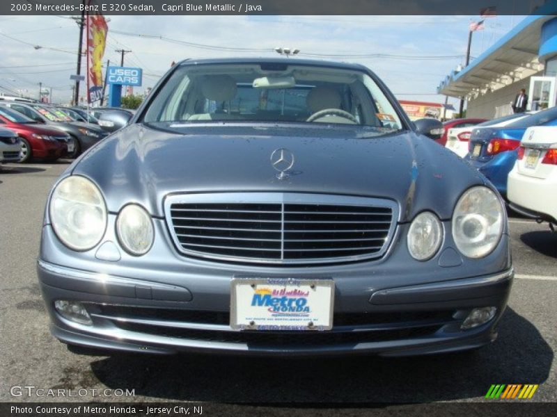Capri Blue Metallic / Java 2003 Mercedes-Benz E 320 Sedan