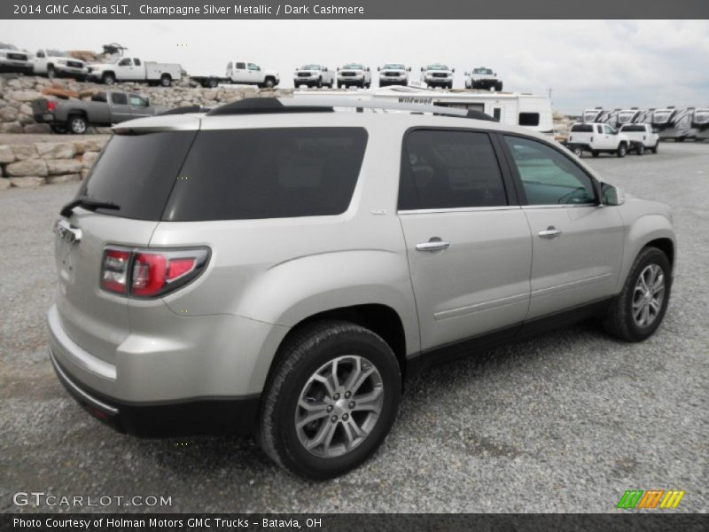 Champagne Silver Metallic / Dark Cashmere 2014 GMC Acadia SLT