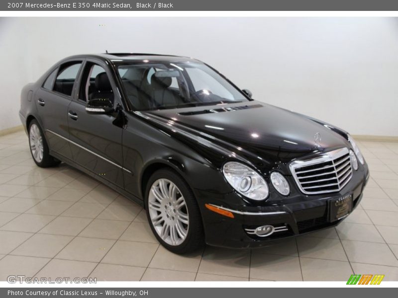 Black / Black 2007 Mercedes-Benz E 350 4Matic Sedan