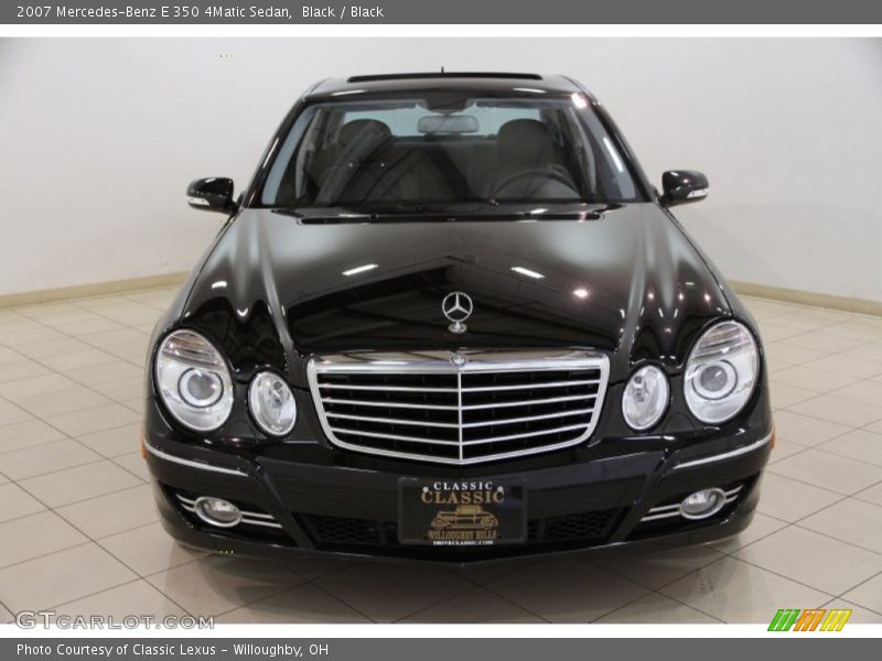 Black / Black 2007 Mercedes-Benz E 350 4Matic Sedan