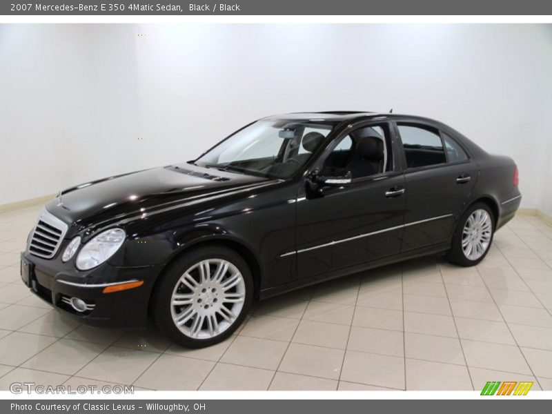 Black / Black 2007 Mercedes-Benz E 350 4Matic Sedan