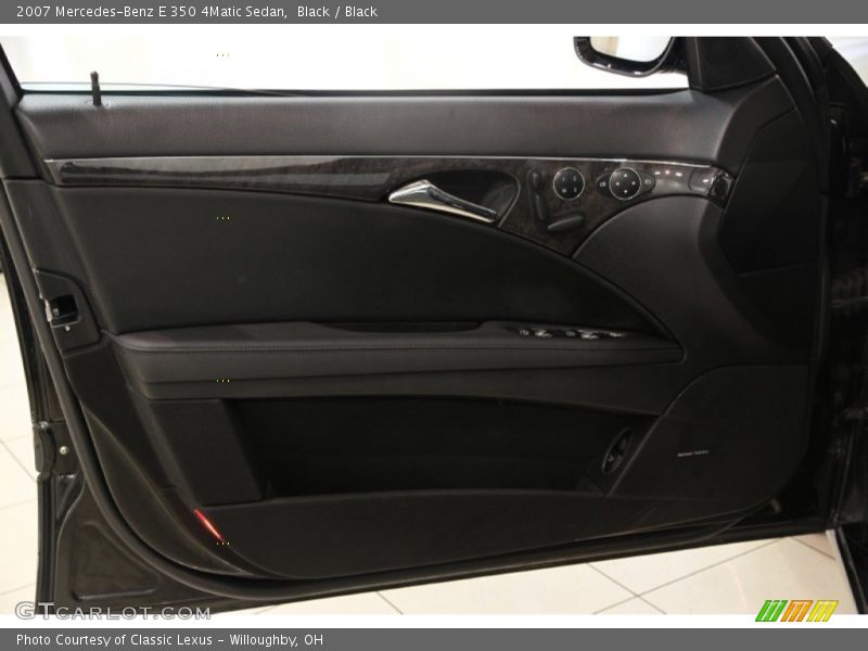 Black / Black 2007 Mercedes-Benz E 350 4Matic Sedan