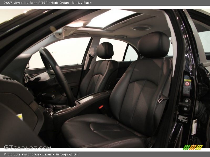 Black / Black 2007 Mercedes-Benz E 350 4Matic Sedan