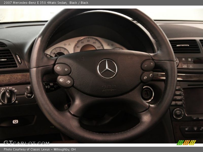 Black / Black 2007 Mercedes-Benz E 350 4Matic Sedan