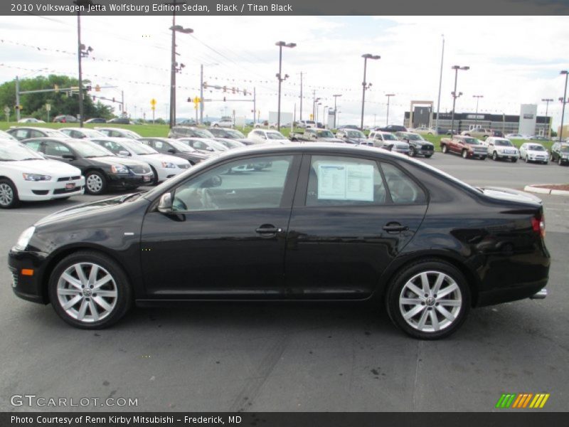 Black / Titan Black 2010 Volkswagen Jetta Wolfsburg Edition Sedan