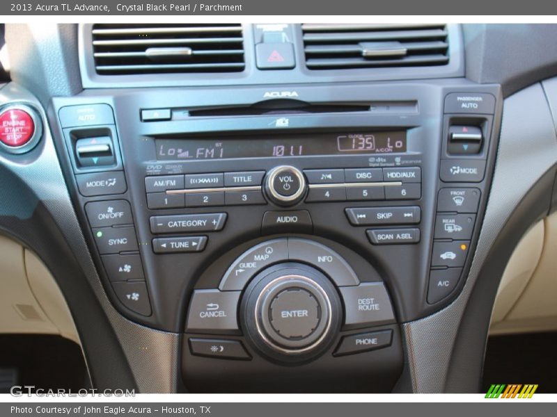 Crystal Black Pearl / Parchment 2013 Acura TL Advance
