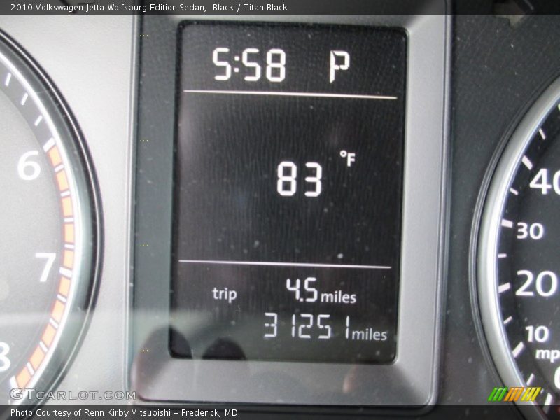 Black / Titan Black 2010 Volkswagen Jetta Wolfsburg Edition Sedan