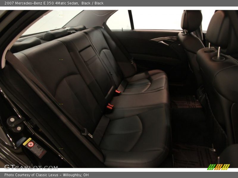 Black / Black 2007 Mercedes-Benz E 350 4Matic Sedan