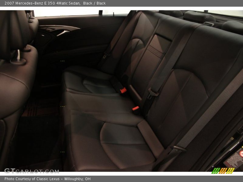 Black / Black 2007 Mercedes-Benz E 350 4Matic Sedan