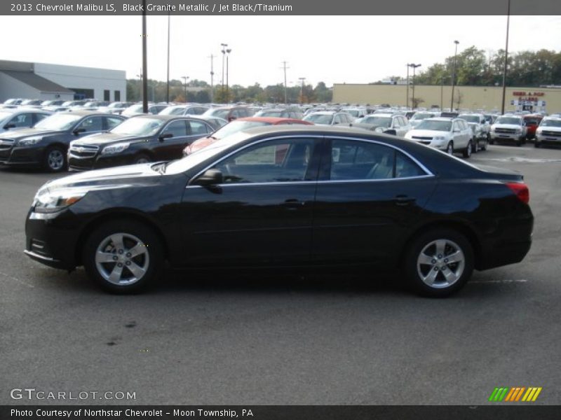Black Granite Metallic / Jet Black/Titanium 2013 Chevrolet Malibu LS