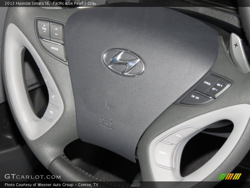 Pacific Blue Pearl / Gray 2013 Hyundai Sonata SE