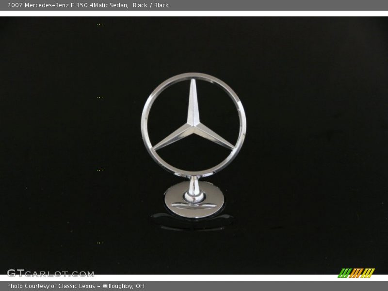 Black / Black 2007 Mercedes-Benz E 350 4Matic Sedan