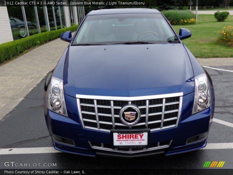 Opulent Blue Metallic / Light Titanium/Ebony 2012 Cadillac CTS 4 3.0 AWD Sedan