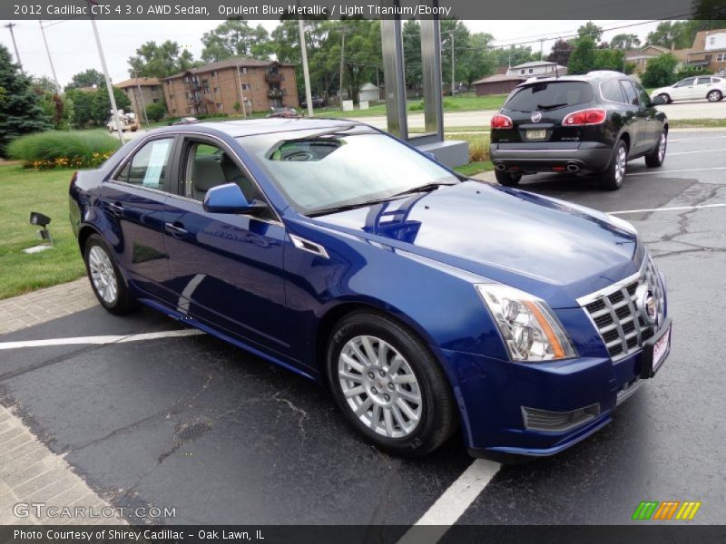 Opulent Blue Metallic / Light Titanium/Ebony 2012 Cadillac CTS 4 3.0 AWD Sedan