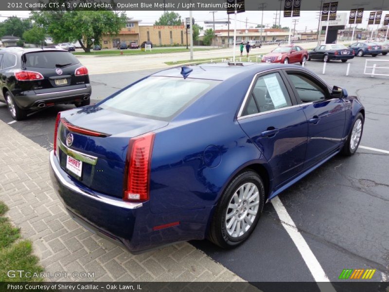 Opulent Blue Metallic / Light Titanium/Ebony 2012 Cadillac CTS 4 3.0 AWD Sedan