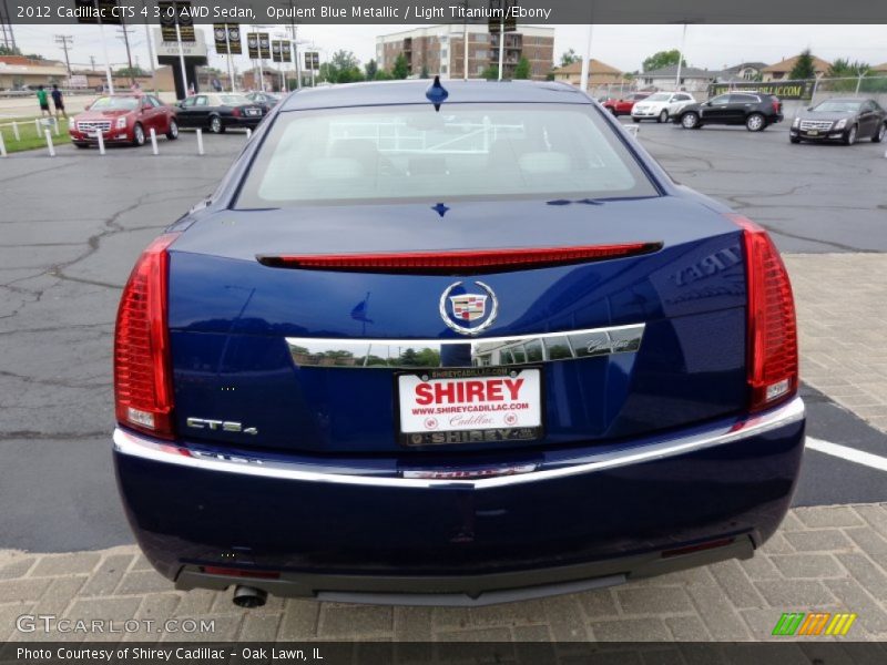 Opulent Blue Metallic / Light Titanium/Ebony 2012 Cadillac CTS 4 3.0 AWD Sedan