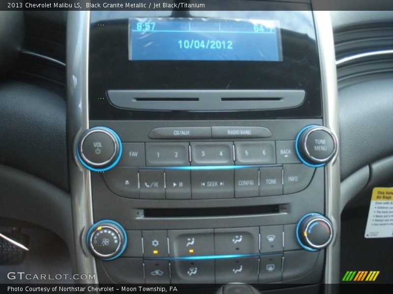 Black Granite Metallic / Jet Black/Titanium 2013 Chevrolet Malibu LS