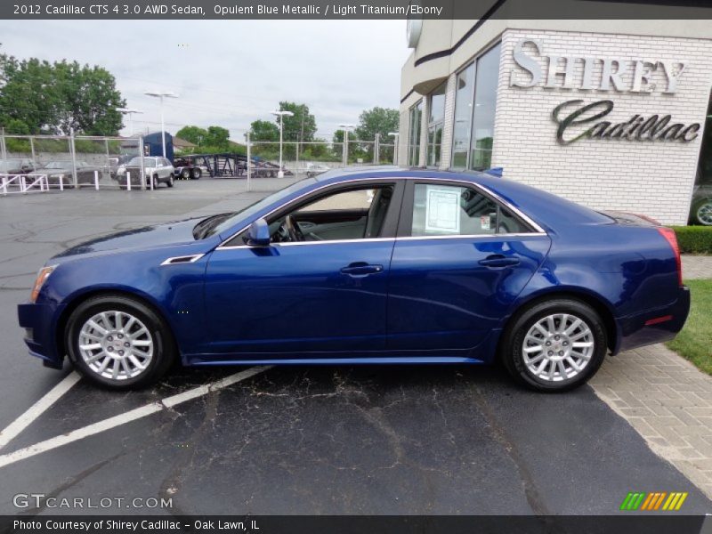 Opulent Blue Metallic / Light Titanium/Ebony 2012 Cadillac CTS 4 3.0 AWD Sedan