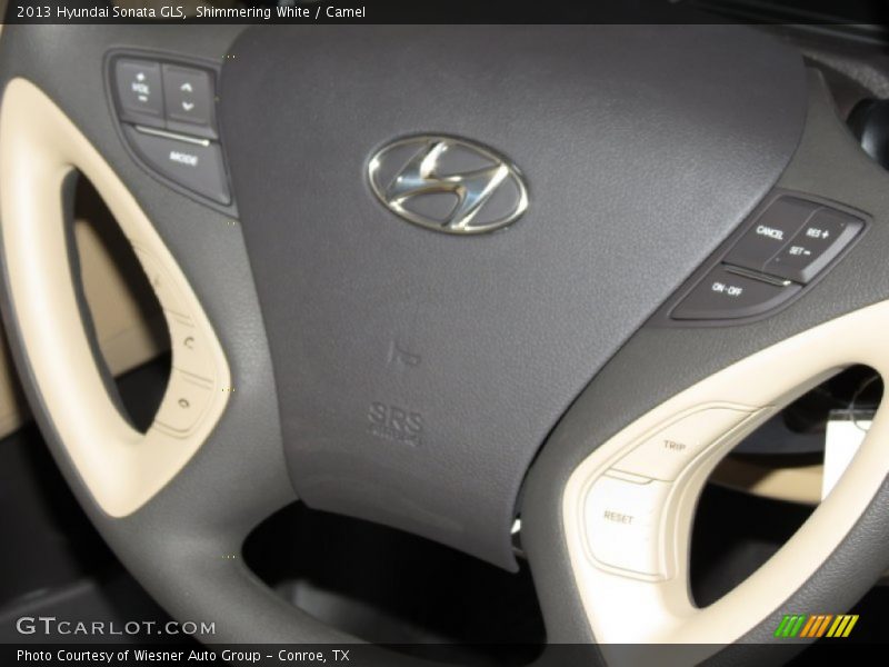 Shimmering White / Camel 2013 Hyundai Sonata GLS