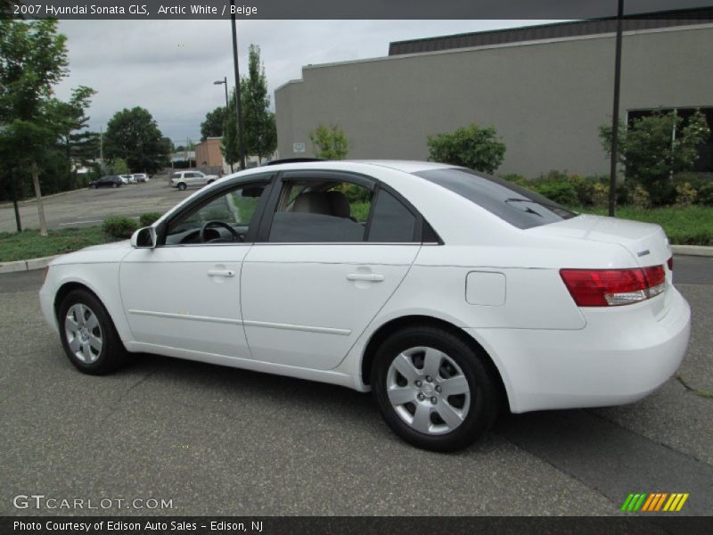 Arctic White / Beige 2007 Hyundai Sonata GLS