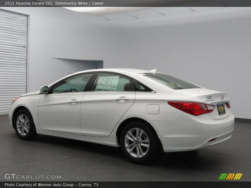 Shimmering White / Camel 2013 Hyundai Sonata GLS