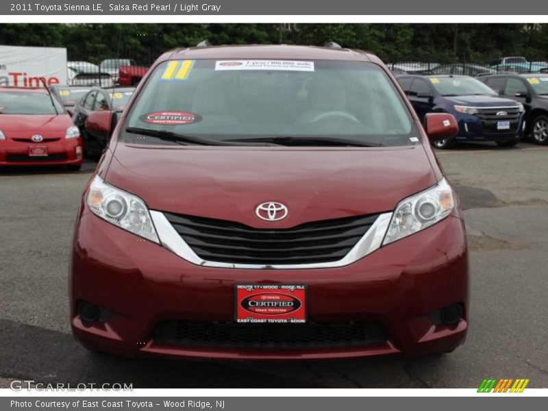 Salsa Red Pearl / Light Gray 2011 Toyota Sienna LE