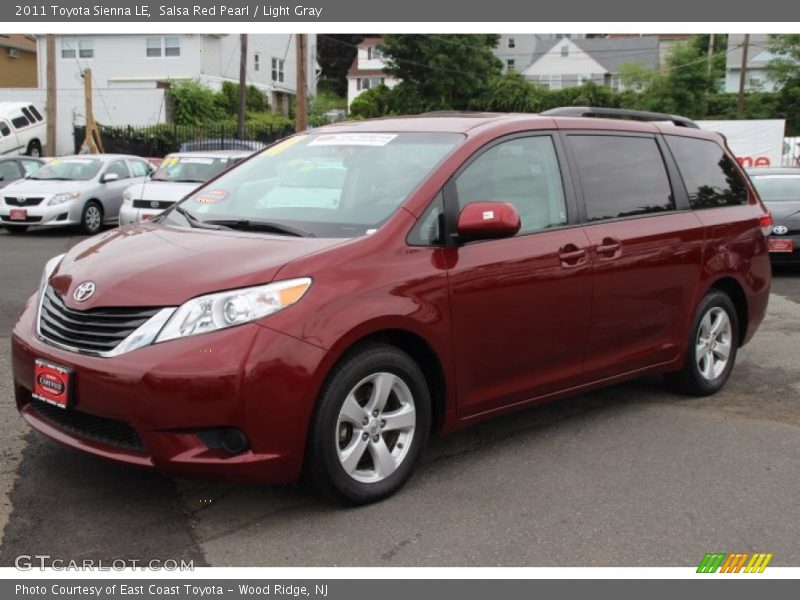 Salsa Red Pearl / Light Gray 2011 Toyota Sienna LE